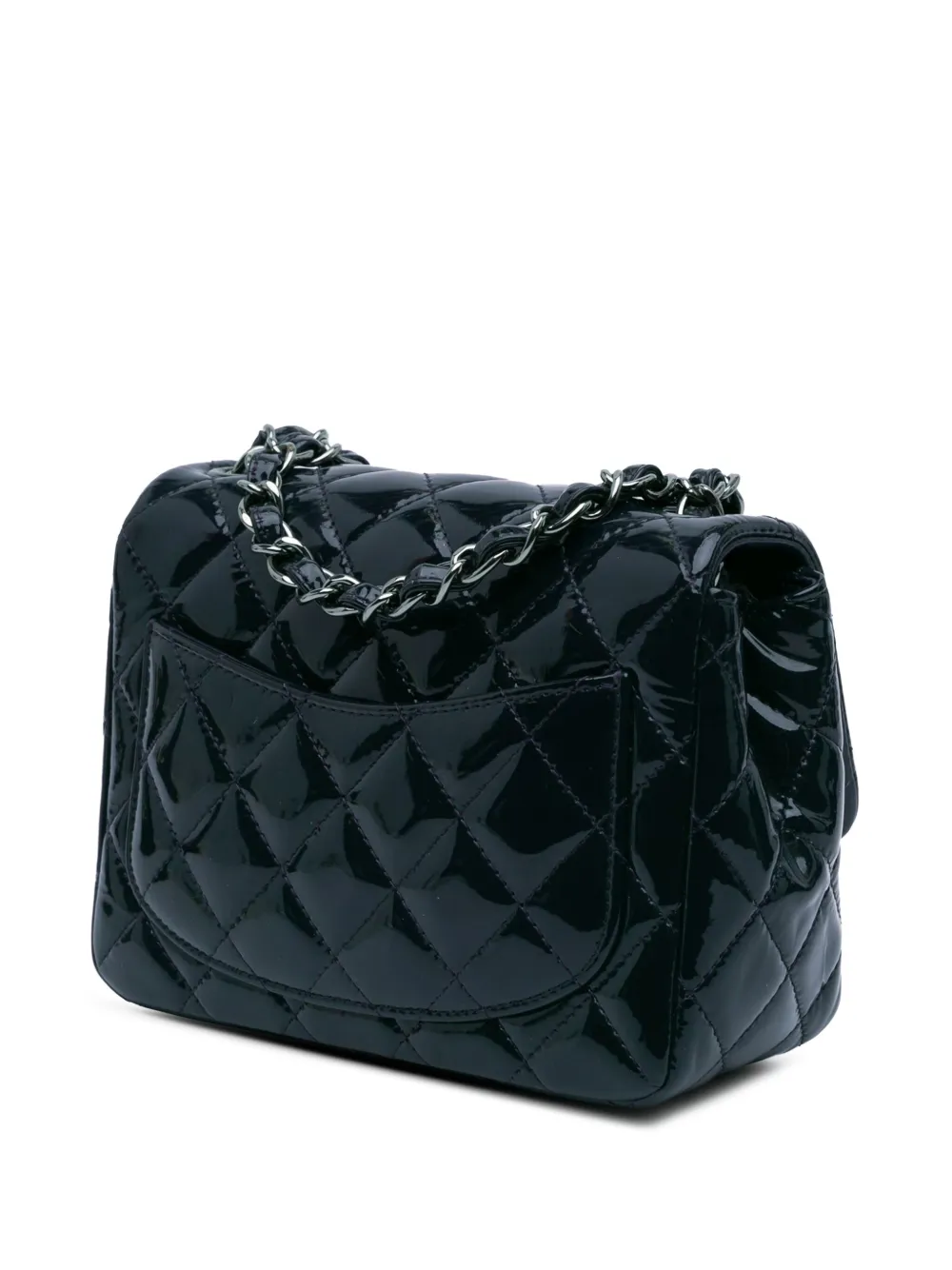 CHANEL Pre-Owned 2014 Mini Square Classic Patent Single Flap crossbody bag | Pre-Owned | Image 2