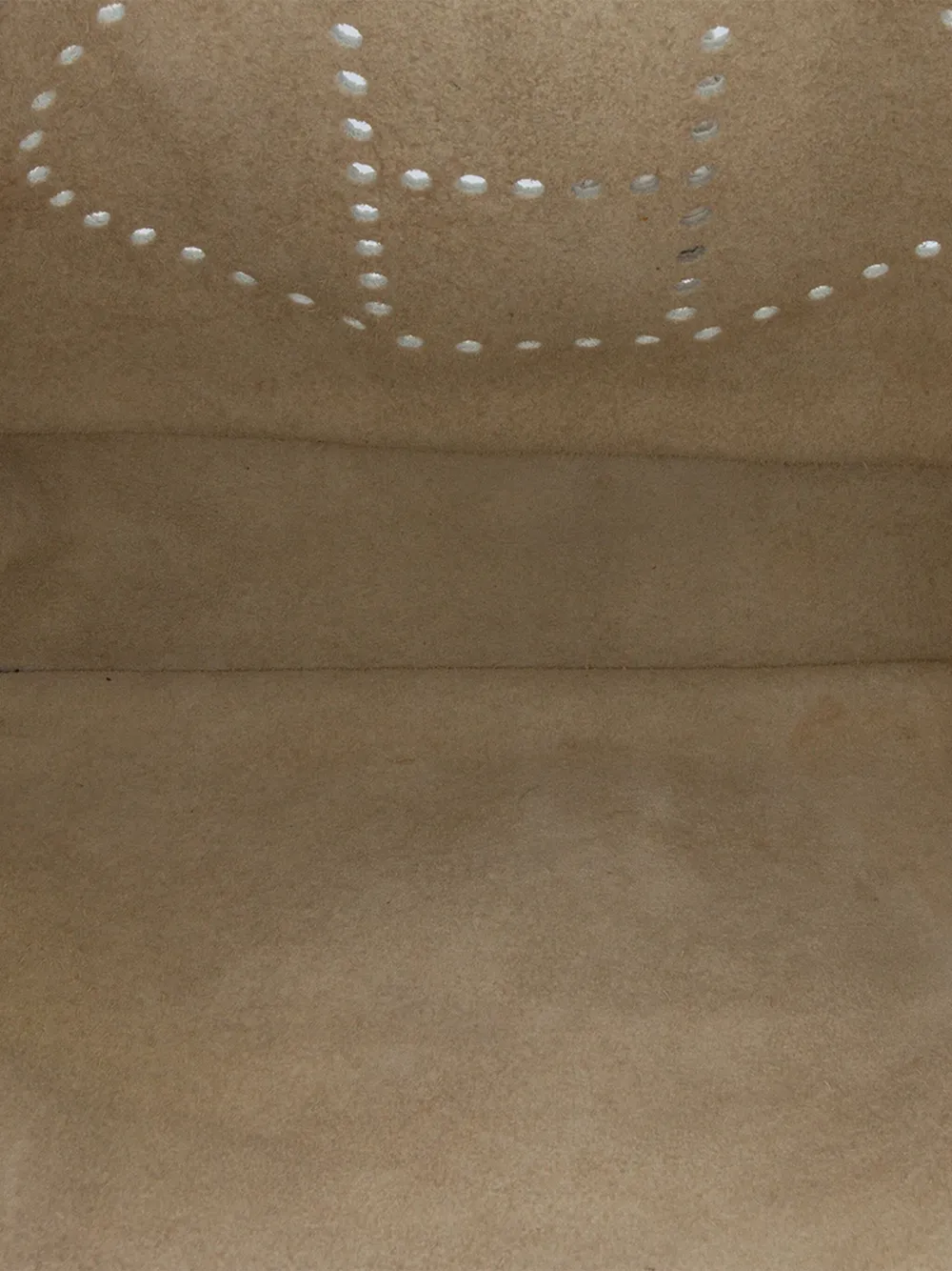 Pre-owned Hermes 2011 Clemence Evelyne Iii Pm Crossbody Bag In White