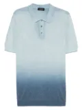 Roberto Collina gradient-effect polo shirt - Blue