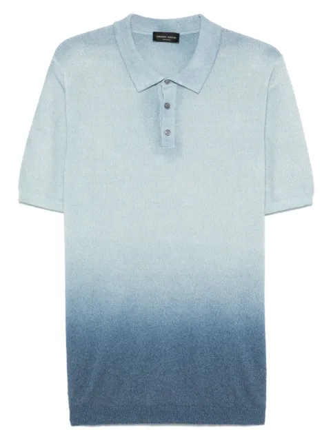 Roberto Collina playera tipo polo con efecto degradado