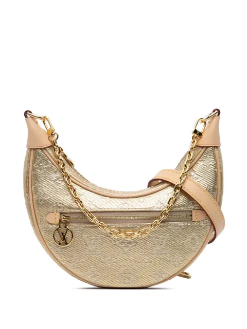 Louis Vuitton Pre-Owned 2021-2024 Monogram Jacquard Denim Loop PM satchel