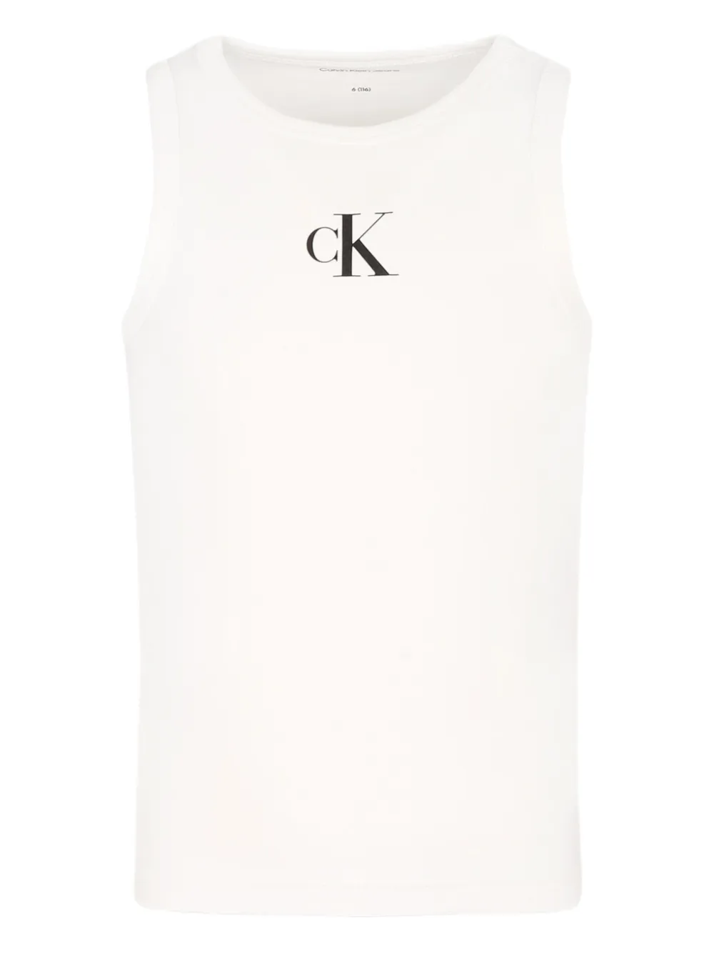 Calvin Klein Kids Tanktop met logoprint Wit