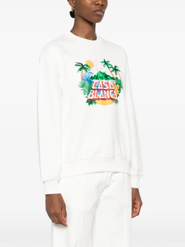 その他 Casablanca HOME BEACH WAVE SWEATSHIRT CASABLANCA Home Beach Wave Sweatshirt in Gray | Lyst