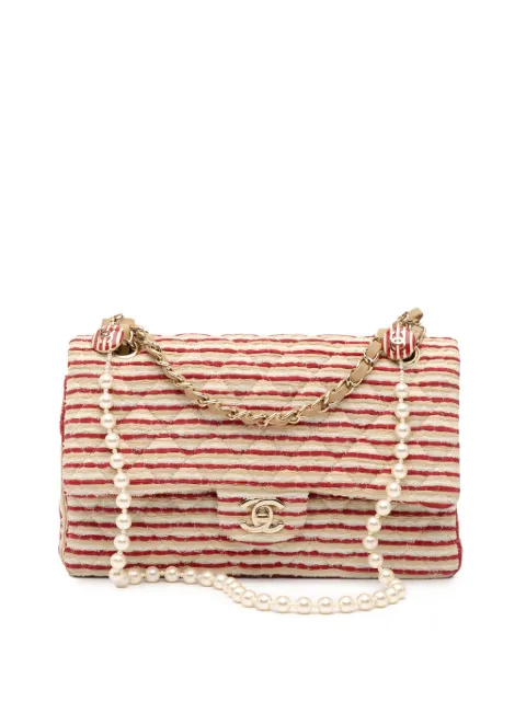CHANEL Pre-Owned 2014 Medium Classic Jersey Coco Sailor Double Flap shoulder bag