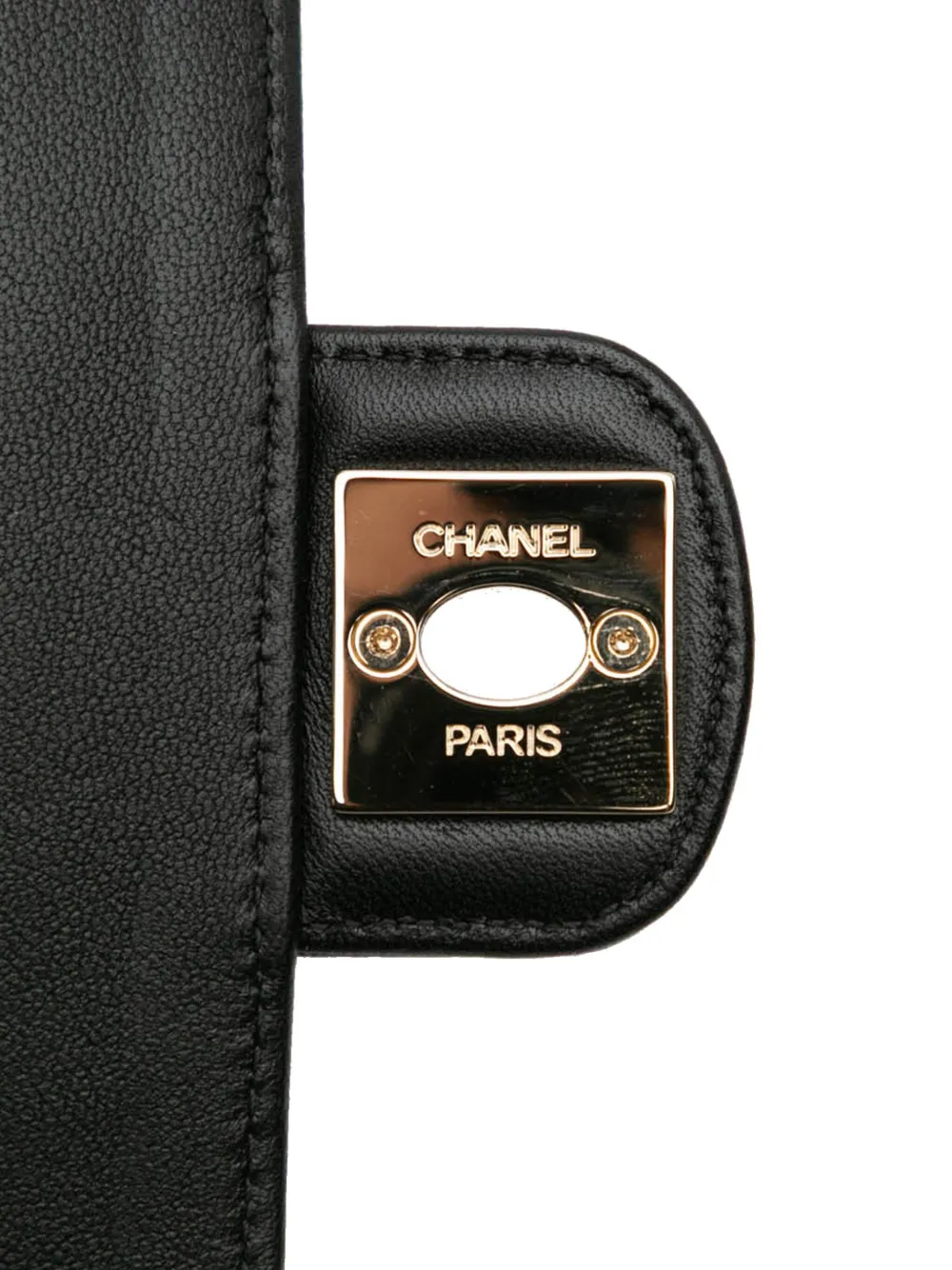 Pre-owned Chanel 2021 Mini Lambskin Cc In Love Heart Crossbody Bag In Black