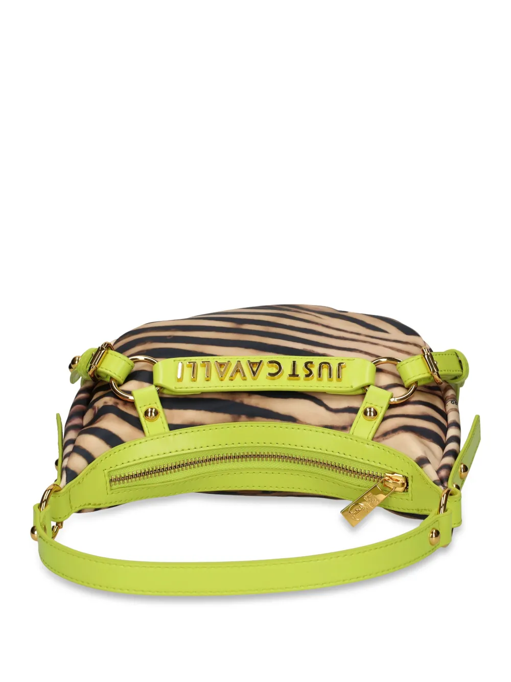 Just Cavalli Crossbodytas met tijgerstrepen Beige