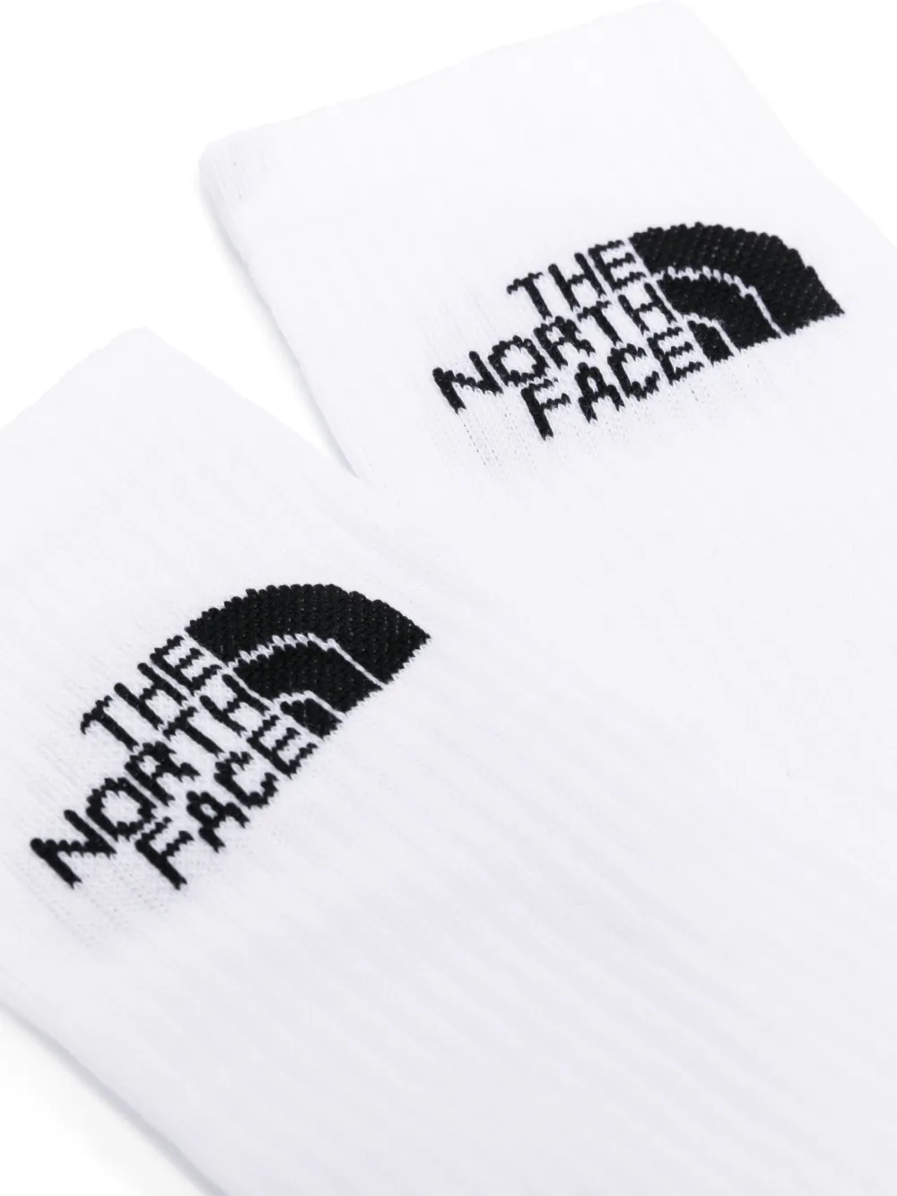 The North Face Intarsia-logo Socks (pack Of Three) In White