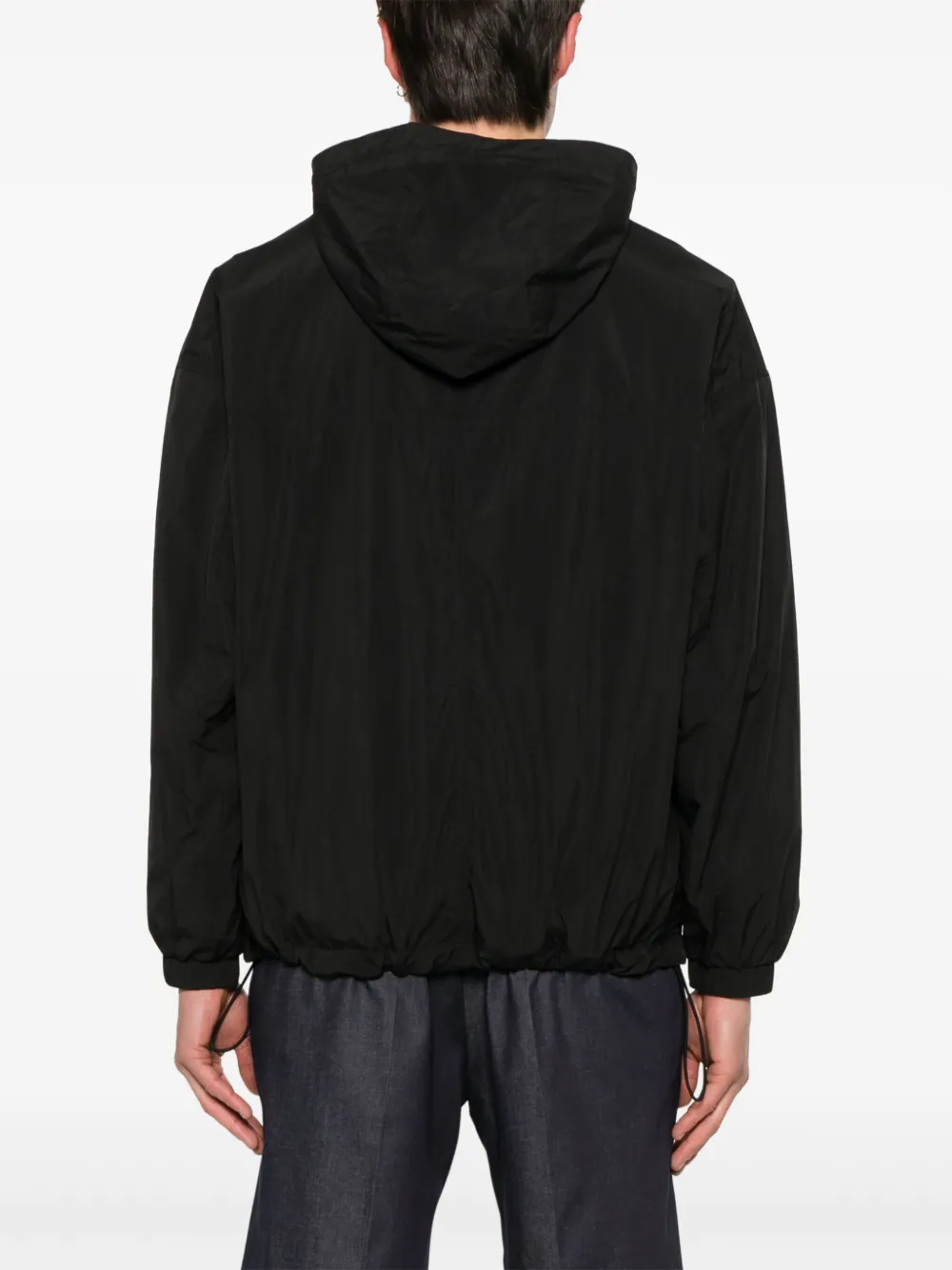 Shop Hugo Boss Hooded Jacket In Black