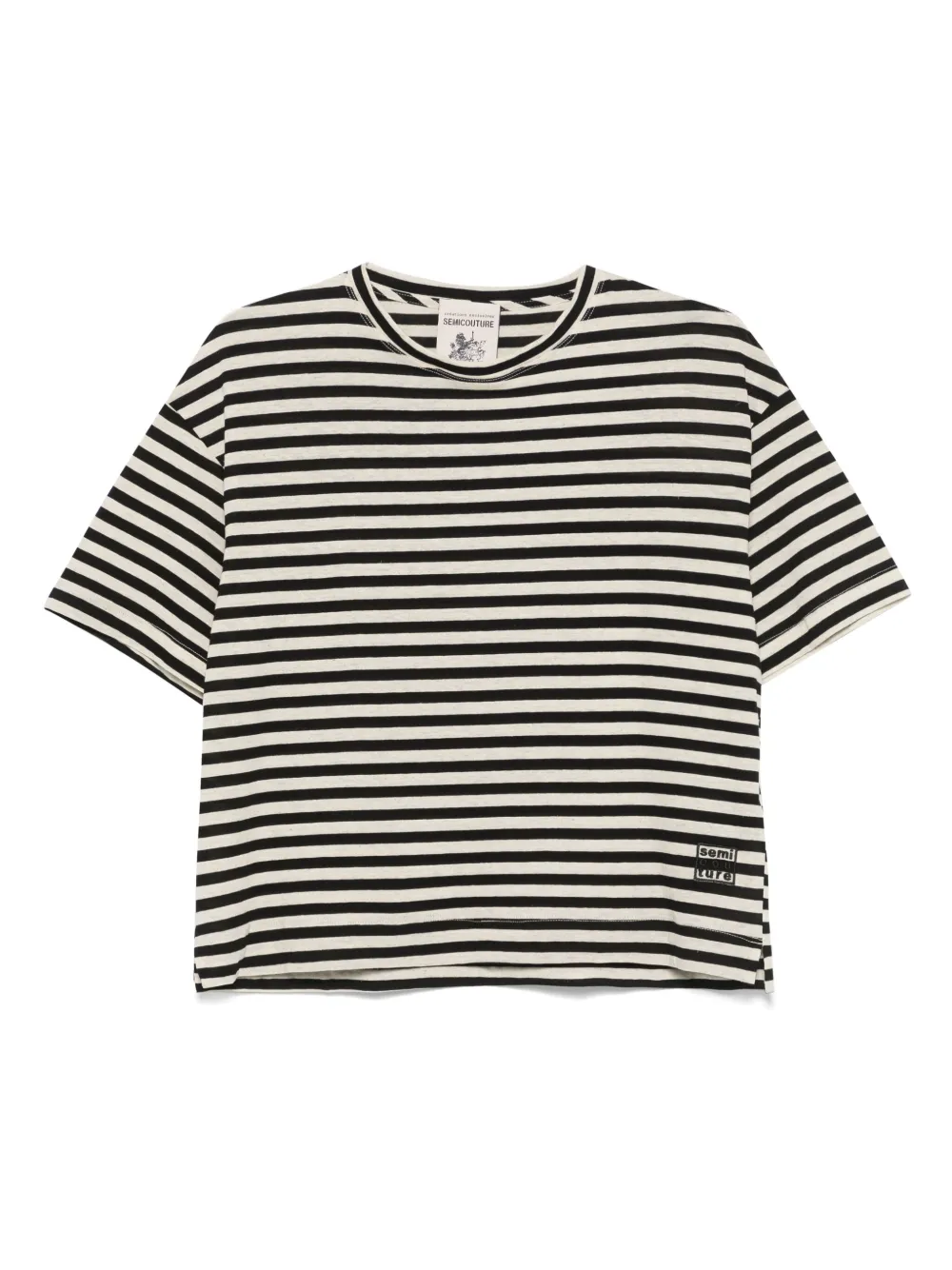 Semicouture Corazon T-shirt Zwart
