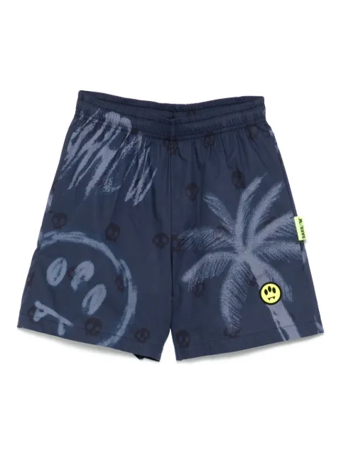 Barrow kids skull-pattern shorts