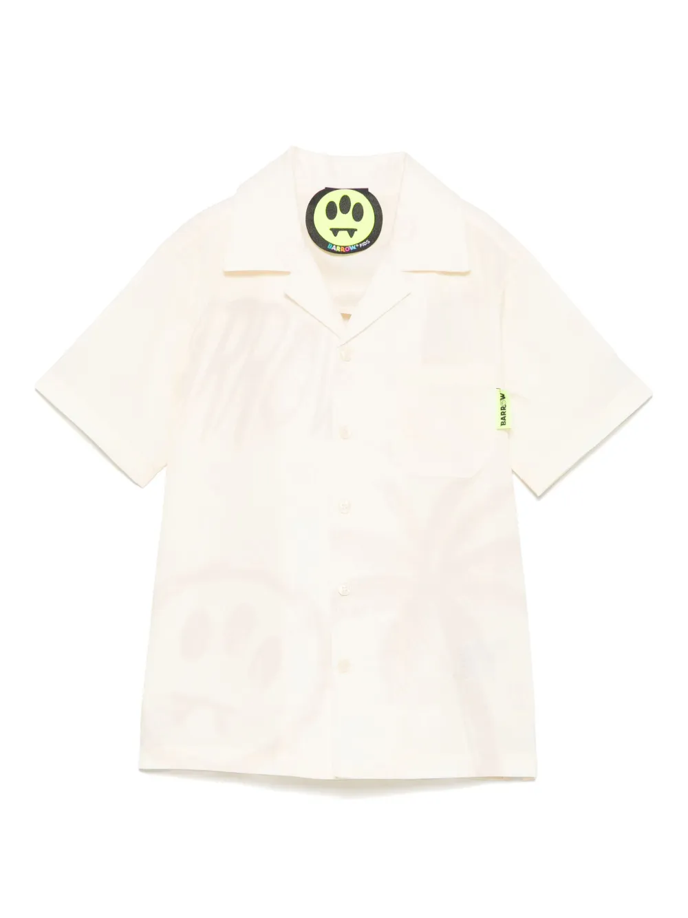 Barrow kids Shirt met doodskop-patroon Beige