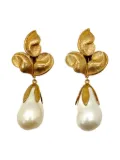 Jennifer Gibson Jewellery 1980s Farrah Lister pearl earrings - Gold