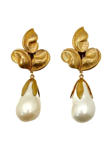 Jennifer Gibson Jewellery 1980s Farrah Lister pearl earrings