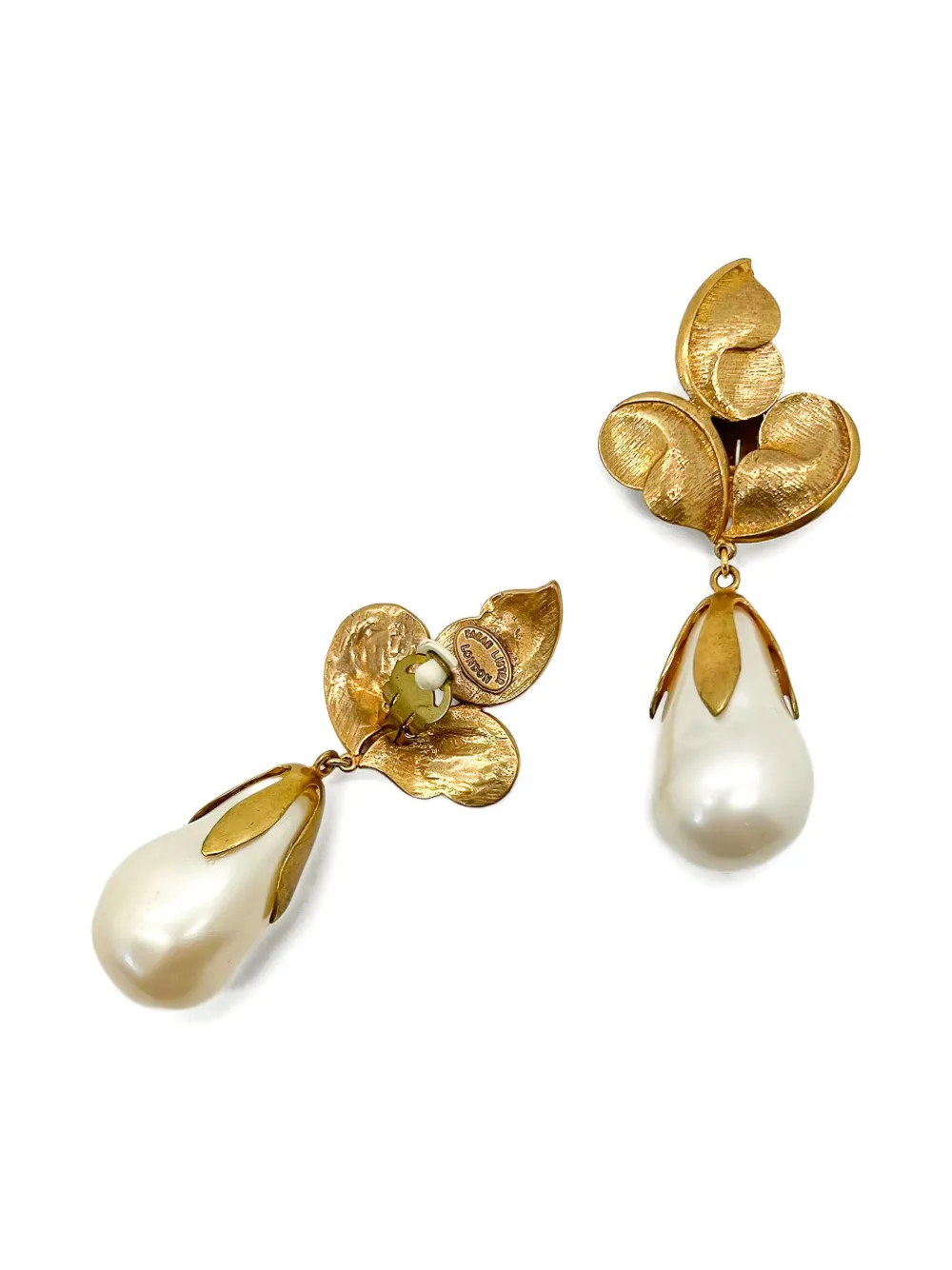 Jennifer Gibson Jewellery 1980s Farrah Lister pearl earrings | Image 2