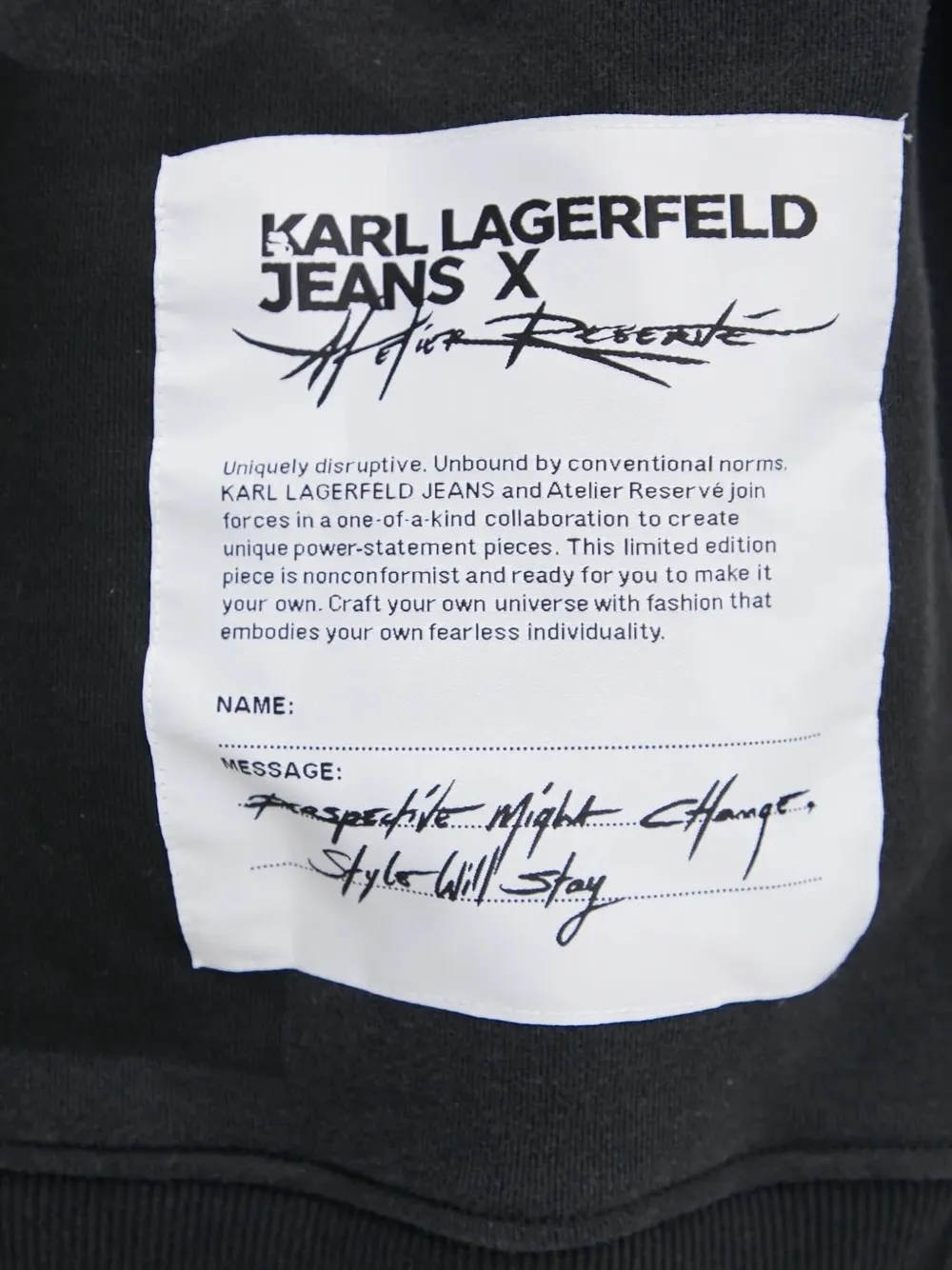 Karl Lagerfeld Jeans Hoodie met logoprint Zwart