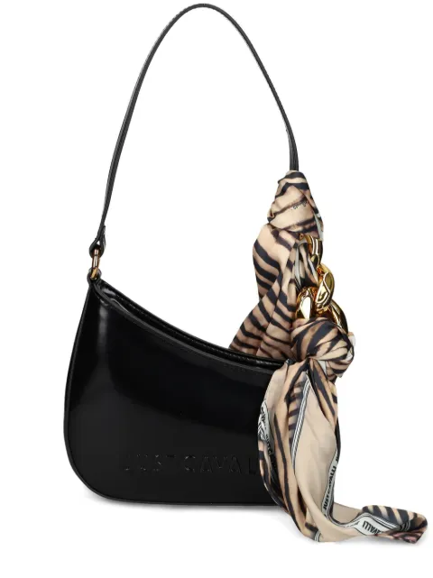 Just Cavalli embossed-logo shoulder bag 
