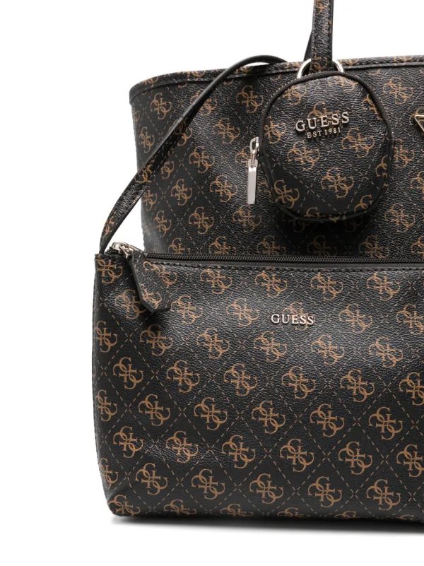 GUESS USA Power Play Tote Bag Brown FARFETCH IN
