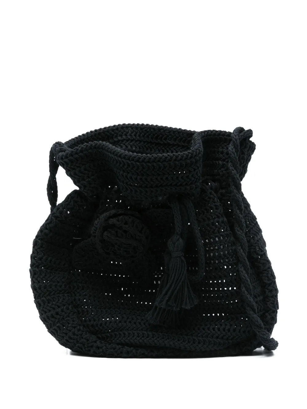 Blumarine Borsa a tracolla con lavorazione all'uncinetto | nero | Image 1