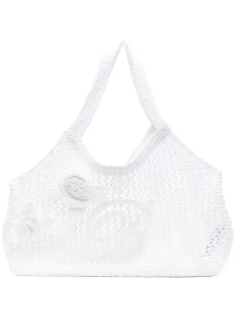 Blumarine bolsa de hombro con logo bordado
