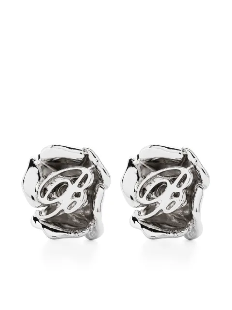 Blumarine rose-motif earrings 