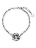 Blumarine rose-motif choker - Silver