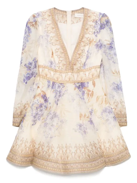 ZIMMERMANN Dawning Plunge mini dress