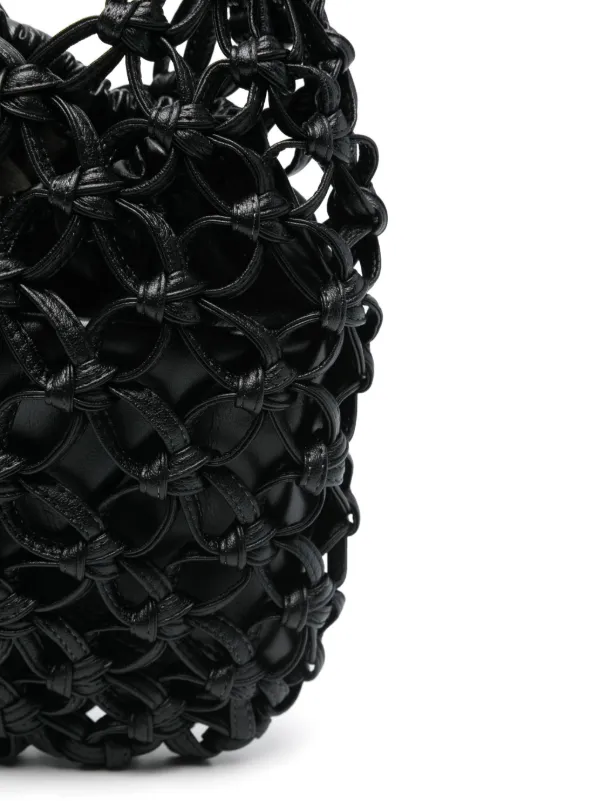 Comme Des Garçons Comme Des Garçons Openwork Tote Bag | Black