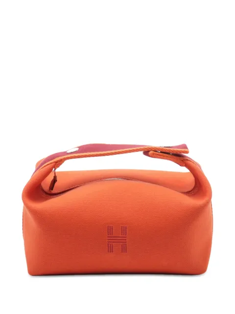 Hermès Pre-Owned 2020-2024 Small Toile Bride A Brac vanity bag