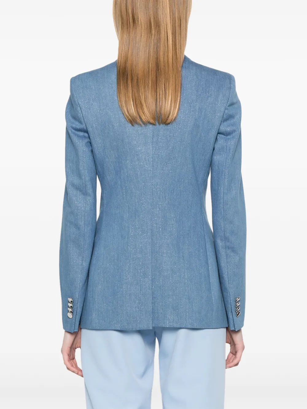 Tagliatore Blazer met glitter Blauw