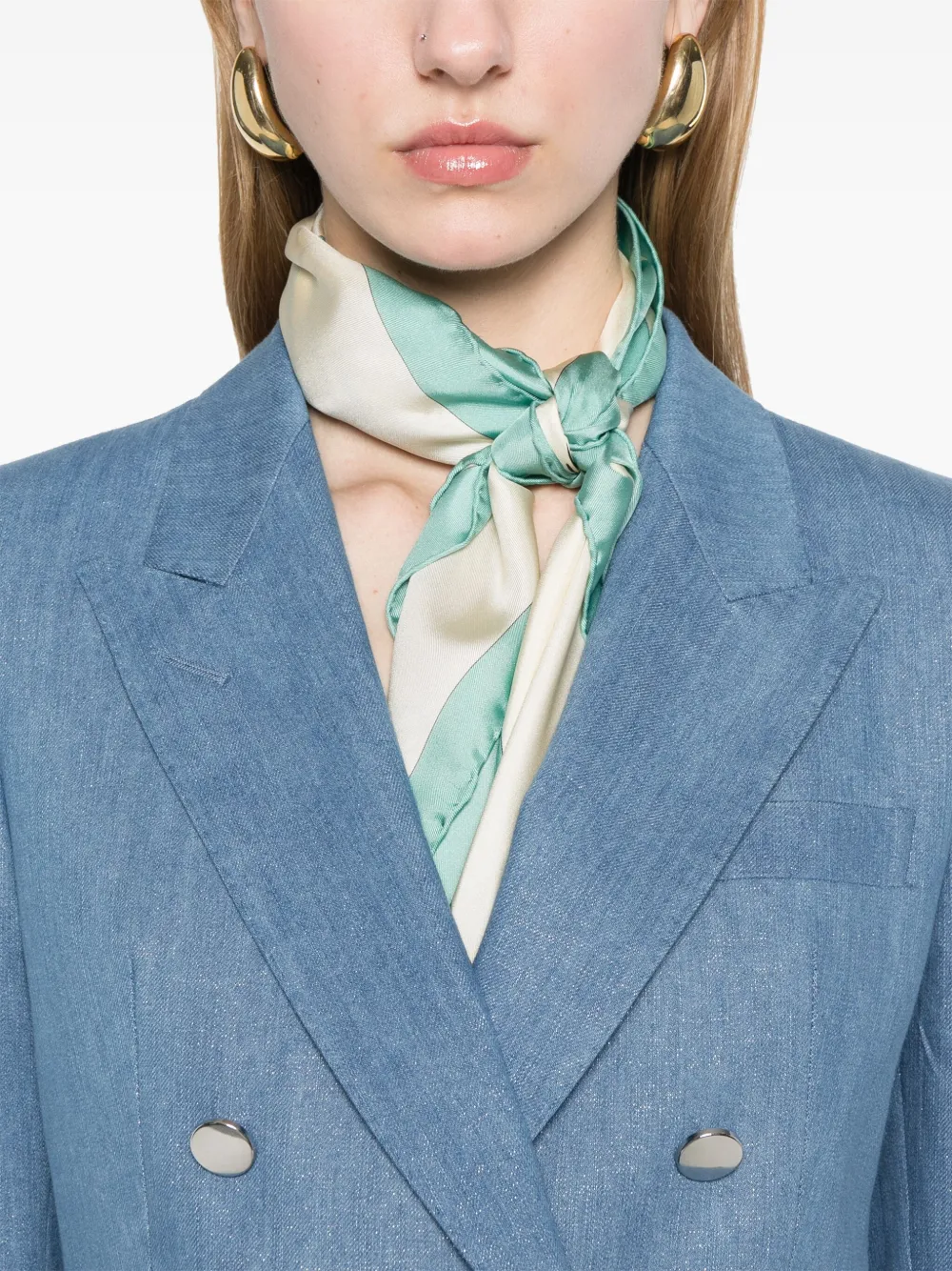 Tagliatore Blazer met glitter Blauw