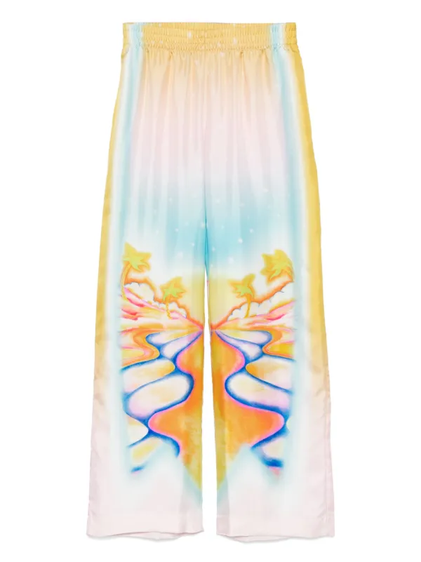 Casablanca Psychedelic Nirvana Trousers in Yellow