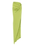 Atlein asymmetric maxi skirt - Green