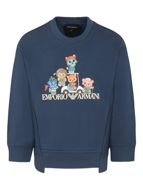 Emporio Armani Kids graphic-print sweatshirt