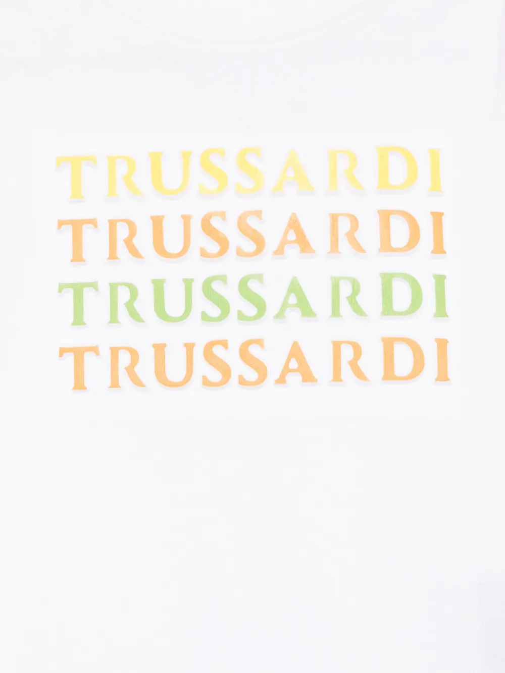 TRUSSARDI JUNIOR T-shirt met logo-reliëf Wit