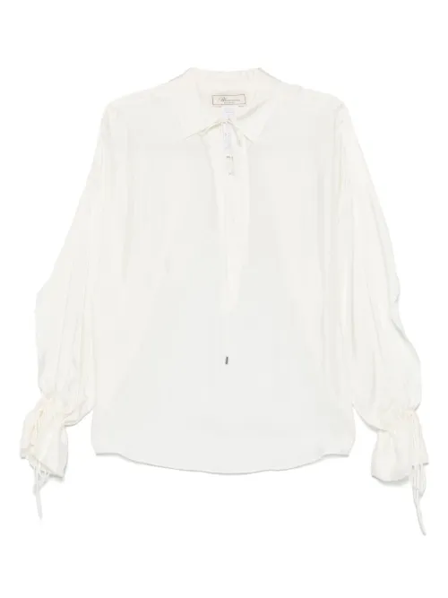 Blouse à lien de resserrage - Blumarine - Modalova