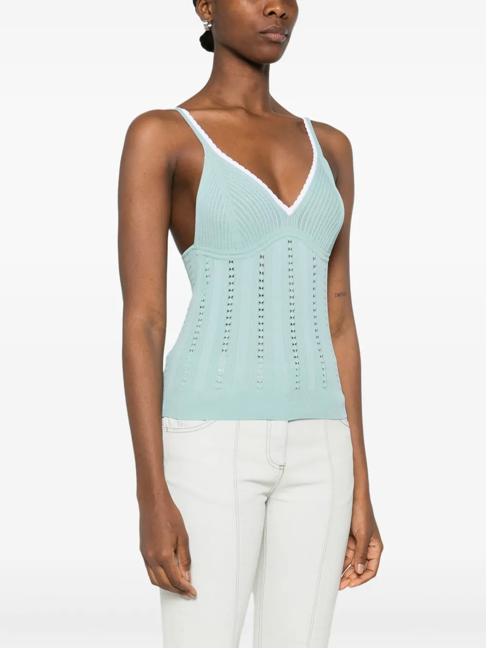 Blumarine Gebreide tanktop Blauw