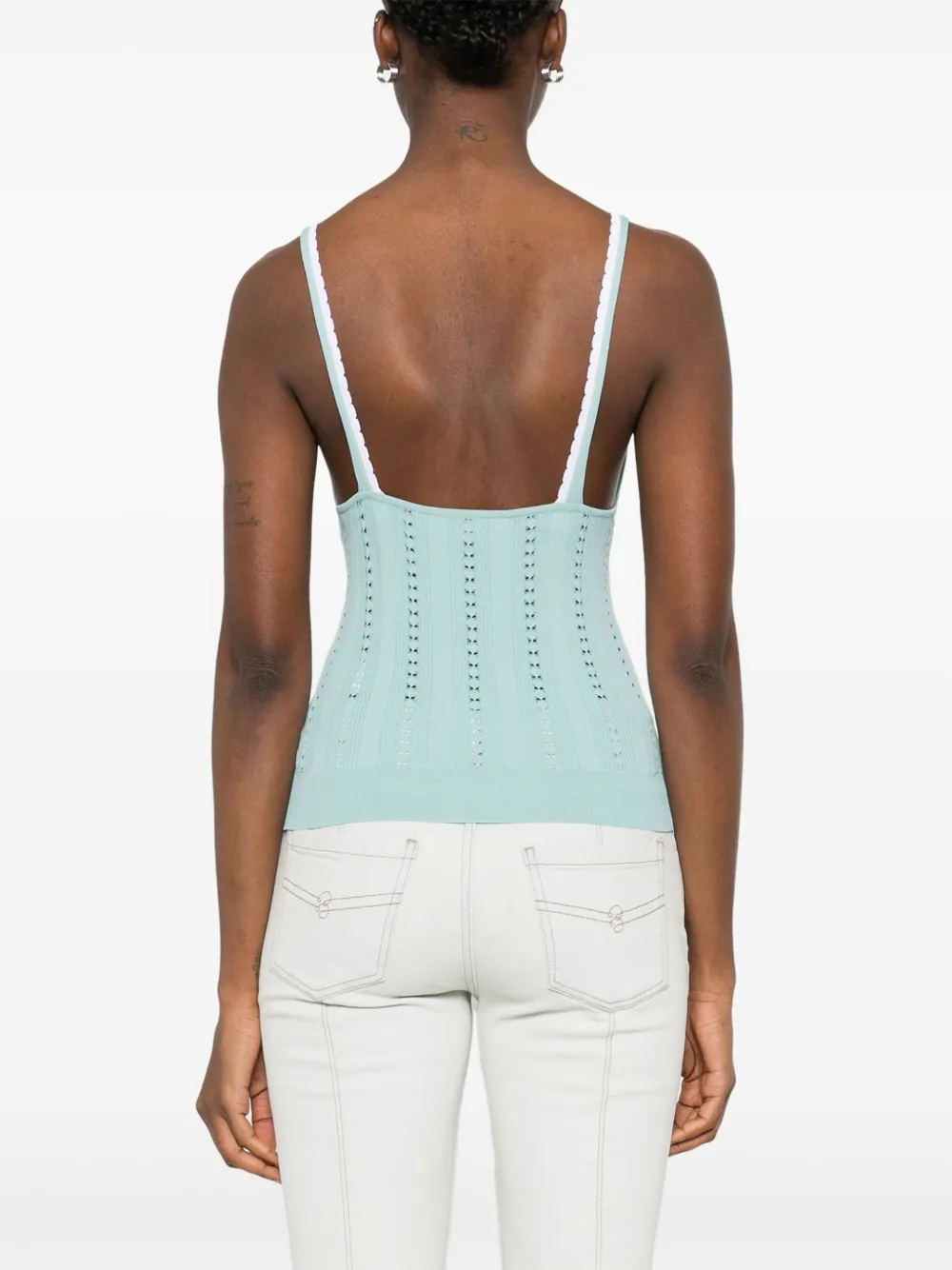 Blumarine Gebreide tanktop Blauw