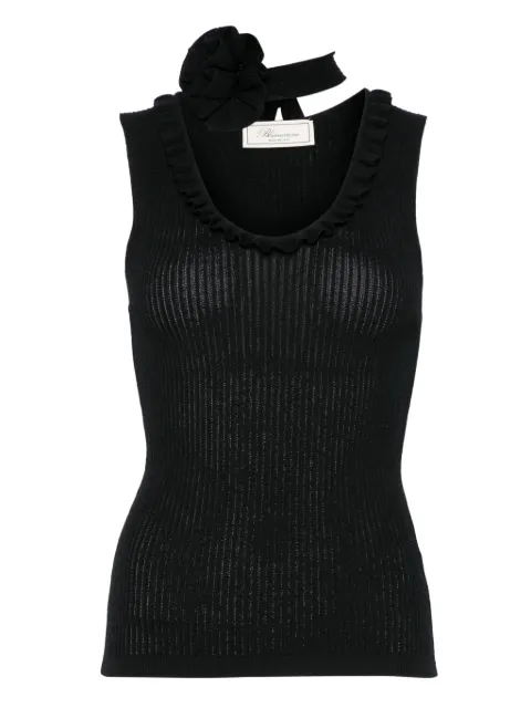 Blumarine top tejido de canalé