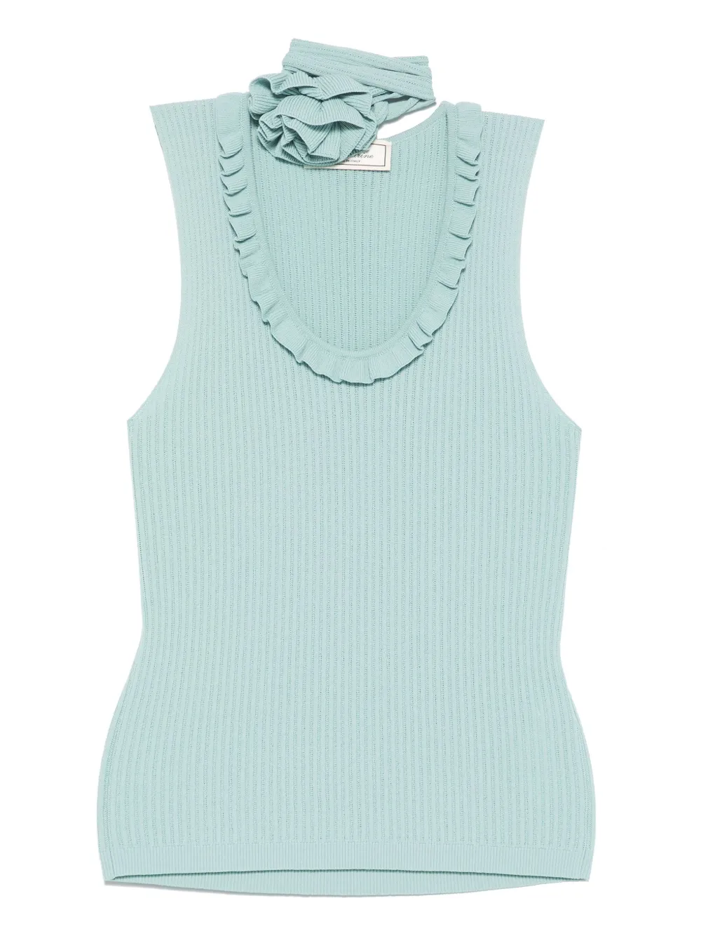 Blumarine ribbed top | Blue | Image 1