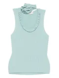 Blumarine ribbed top - Blue