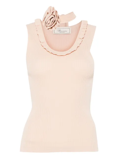 Blumarine top tejido de canalé