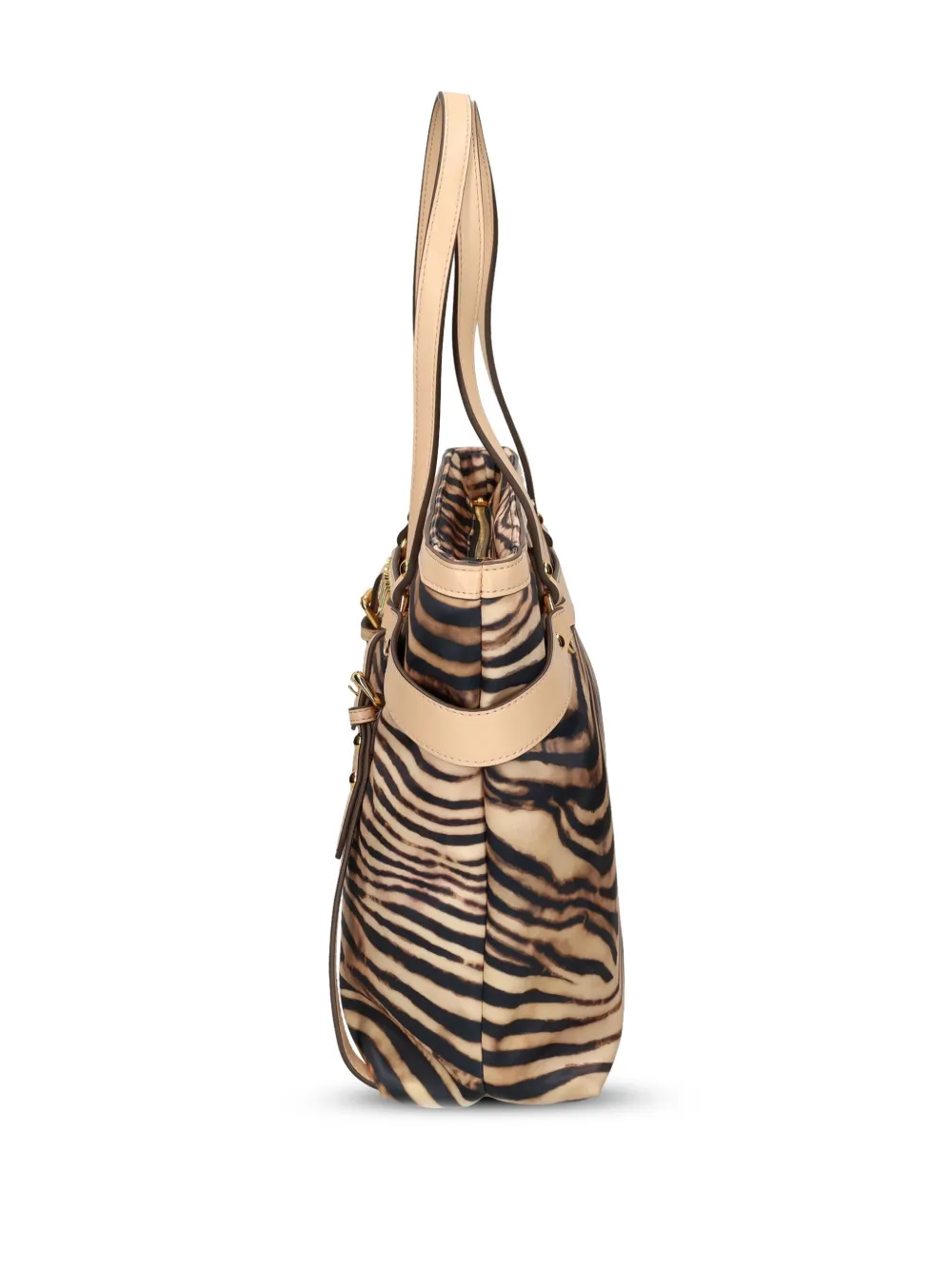 Just Cavalli Schoudertas met tijgerprint Beige