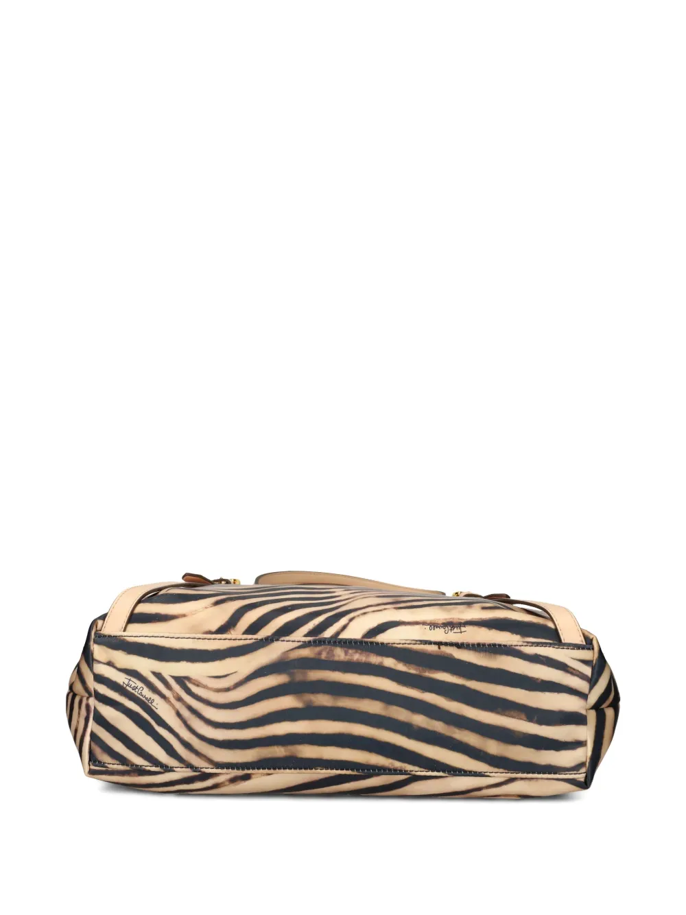 Just Cavalli Schoudertas met tijgerprint Beige