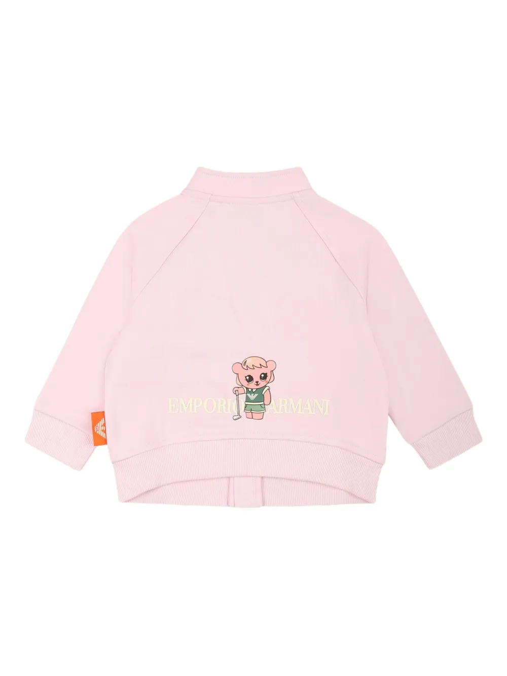 Emporio Armani Kids Vest van biologisch katoen Roze