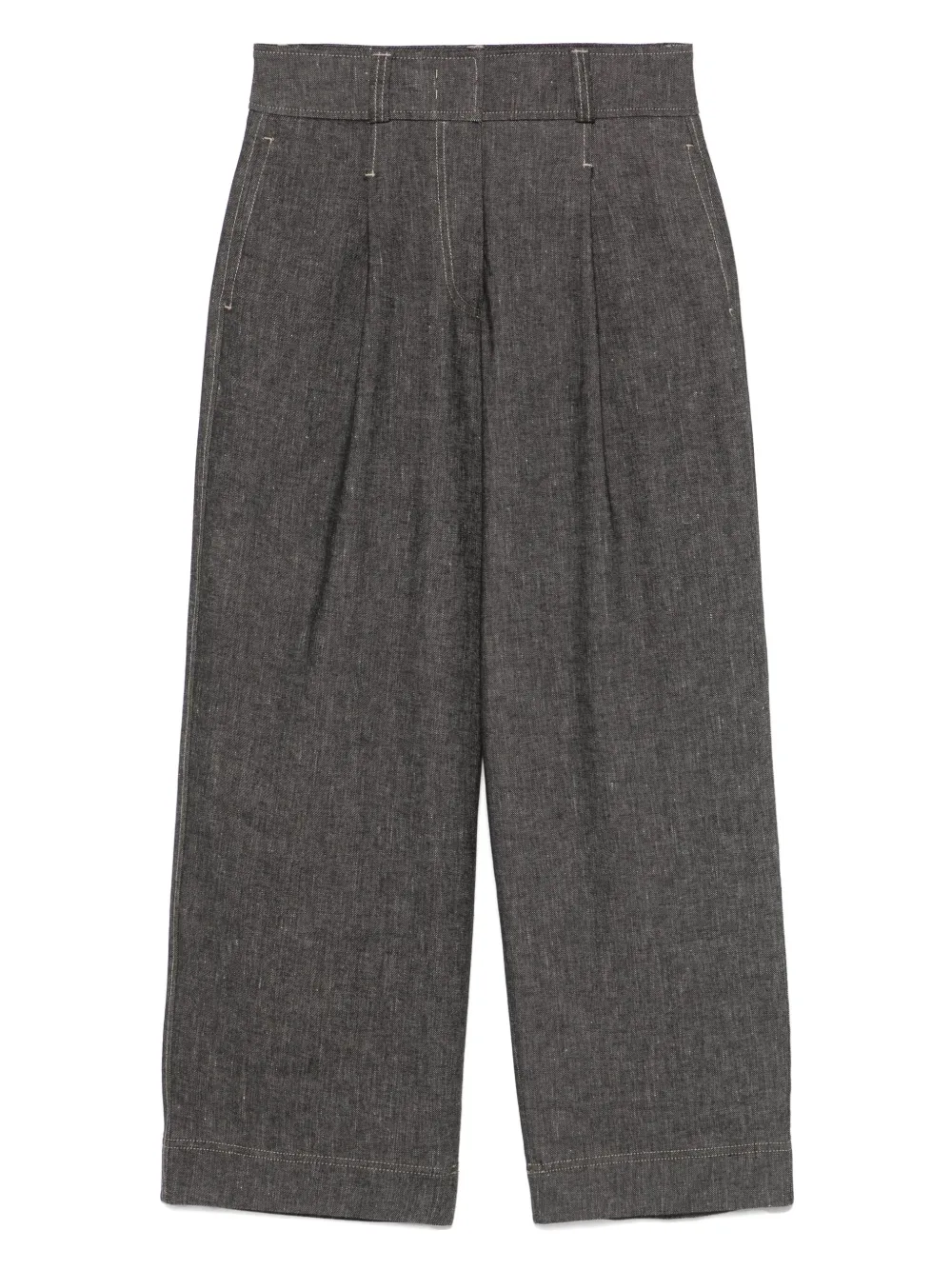 Peserico Broek met geplooid detail Blauw