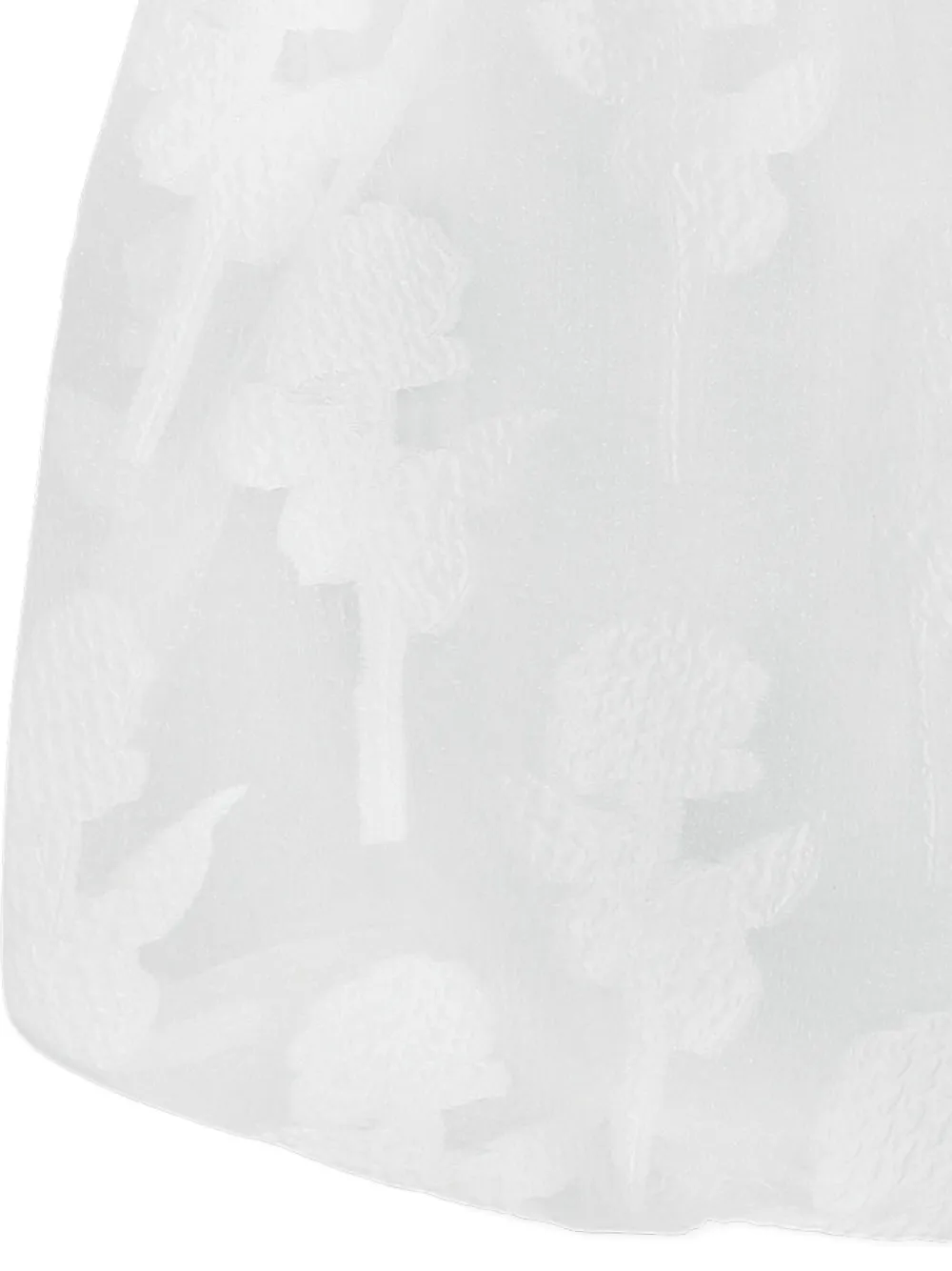 Caroline Bosmans Floral-embroidered Dress In White
