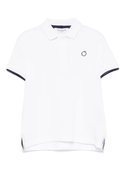 TRUSSARDI JUNIOR قميص بولو بأبليكة شعار الماركة