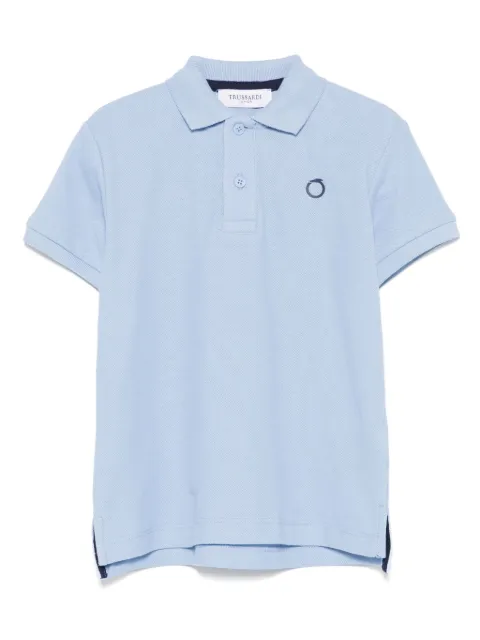 TRUSSARDI JUNIOR قميص بولو بأبليكة شعار الماركة