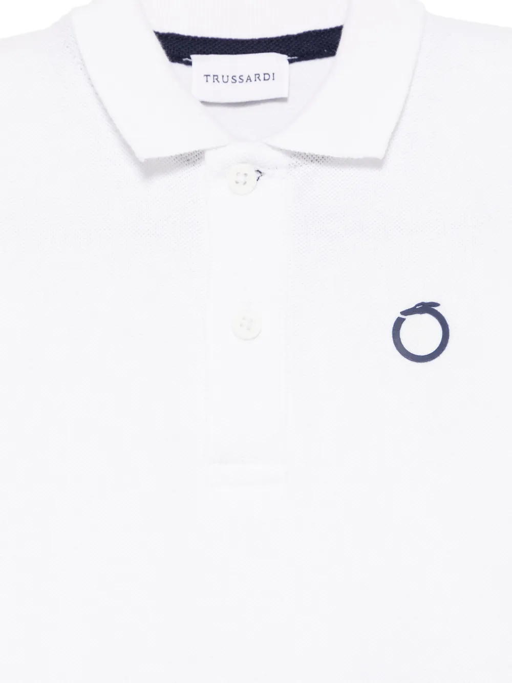 TRUSSARDI JUNIOR Poloshirt met logopatch Wit