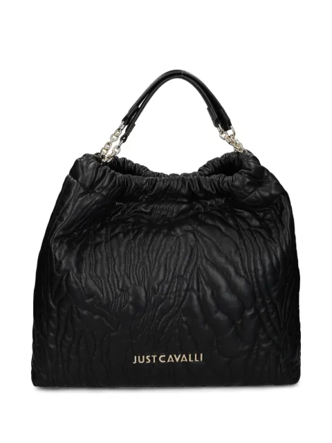 Just Cavalli شنطة كتف ببروش شعار الماركة